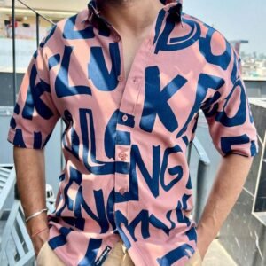 MEN'S EXCLUSIVE HEVY COTTON PRINTED DOWNSHOULDER HIT SHIRT